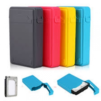 Shockproof external hard drive enclosure and cases