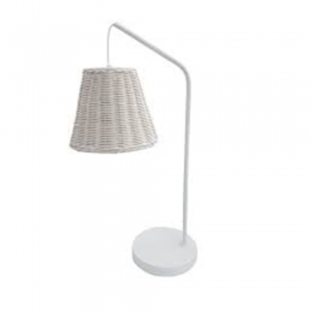 Cane White Table Lamp