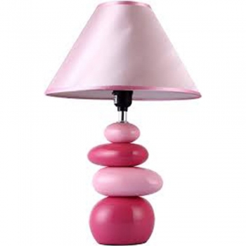 Pink Stacked Table Lamp