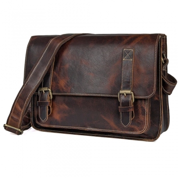 Leather Messenger Briefcase