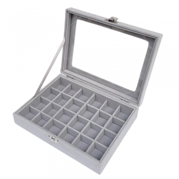 Silver color plastic Jewelry boxes