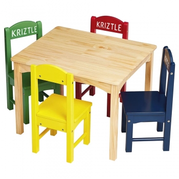 Kidâ€™s wooden tables