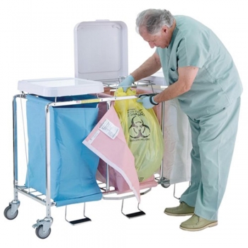 Medical Linen Carts  Hamper Stands