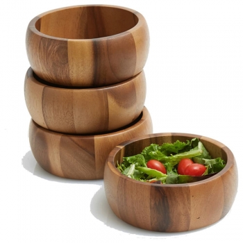 Wooden salad bowls