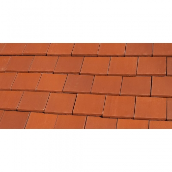 Flat shingle roof tiles