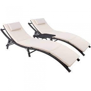 Outdoor Deck chaise lounge