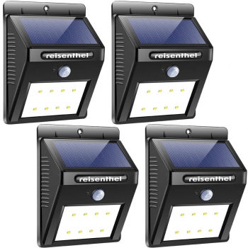 Solar powered motion security lights