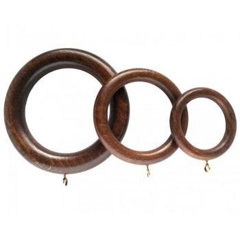 Wooden curtain rings