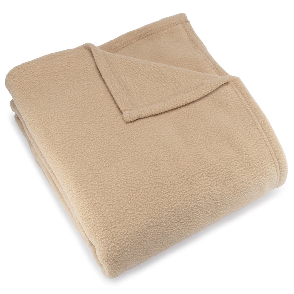 Registry Polar Fleece Blanket, Tan