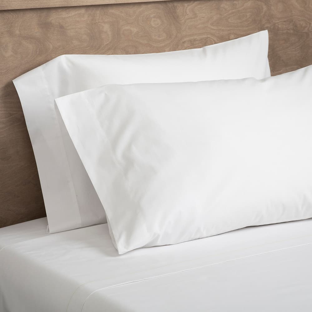 Registry 180 Thread Count Plain Weave 60% Cotton 40% Polyester Flat Sheet, White