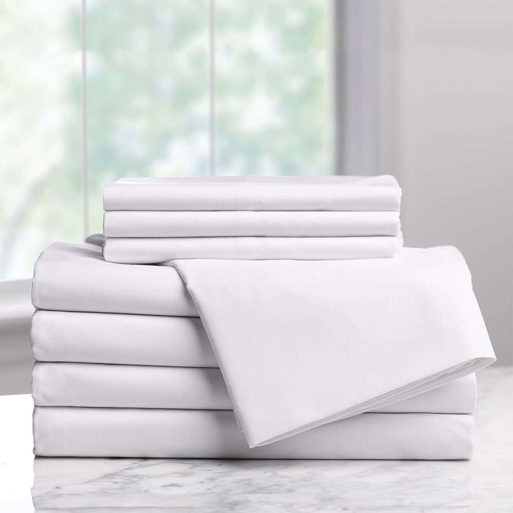 WestPoint Hospitality DryFast Plain Weave 60% Cotton 40% Polyester Pillowcases, White