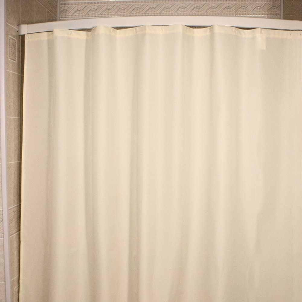 Kartri Classic Nylon Shower Curtain Liner, Beige, 72 W x 72 L