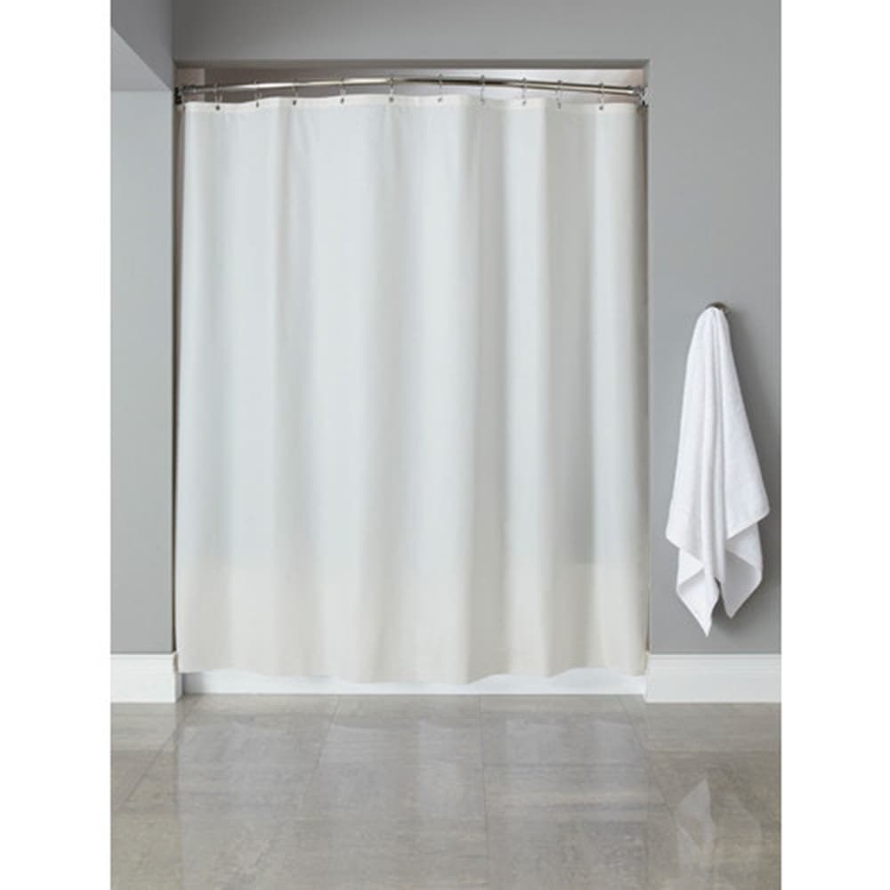Registry Peva Pebbled Shower Curtain, White, 6 gauge