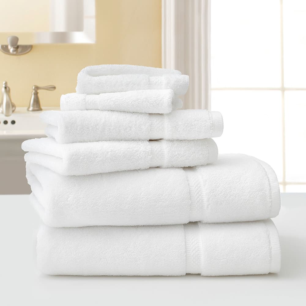 WestPoint Hospitality Five Star Hotel Collection Wash Cloth, Optical White