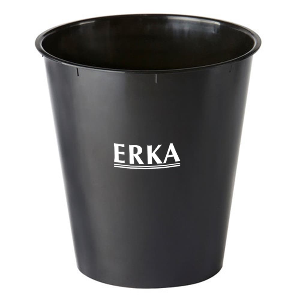 Focus Group Melrose Plastic Wastebasket, 9.8 L x 9.8 W x 10.3 H, Black