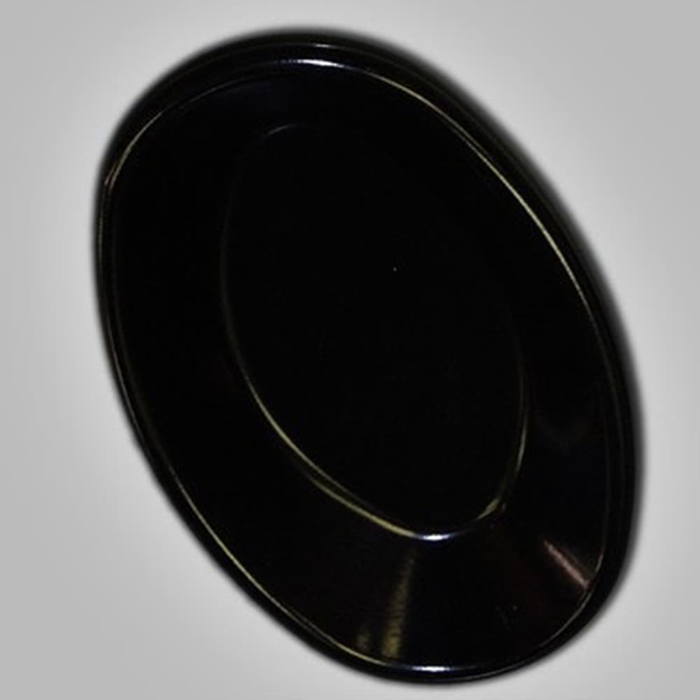 Gessner Oval Soap Dish, Melamine, Black