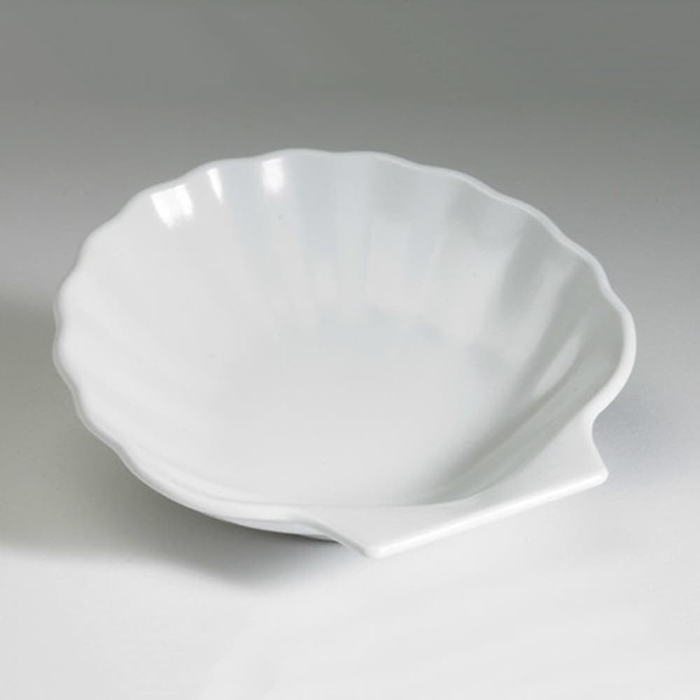 Gessner Shell Soap Dish, Melamine, White