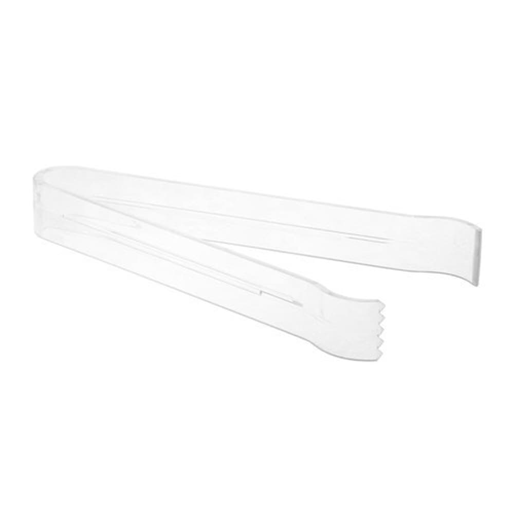 Tablemate Products Plastic Ice Tongs, Clear, 6.5