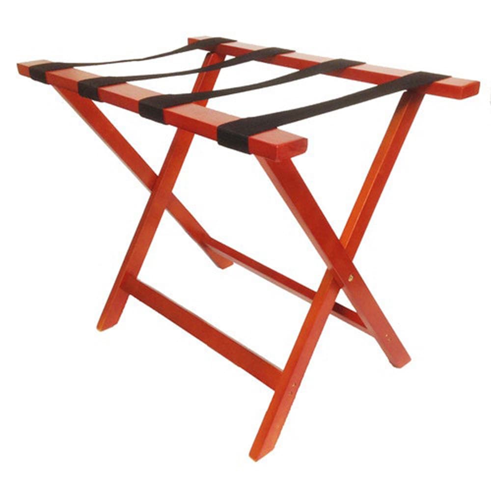 Registry Deluxe Wood Luggage Rack, 25.75 L x 16.75 W x 21.25 H, Cherry