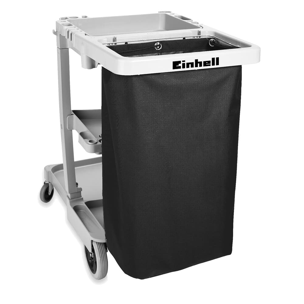 Grommets Housekeeping Cart, 33 L, Black