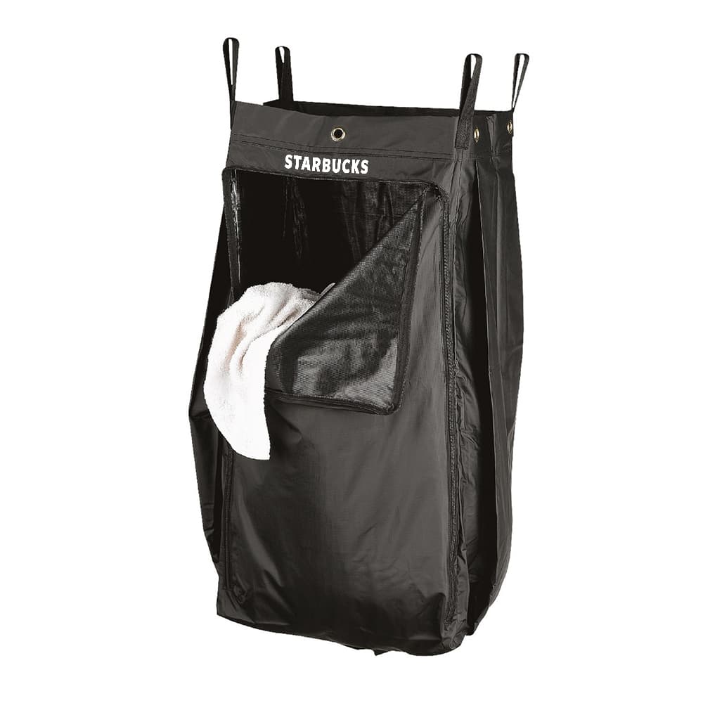 Hospitality 1 Source X DUTY Replacement Bag for Housekeeping Cart, PVC, Black, 18 W x 33 L x 12 D