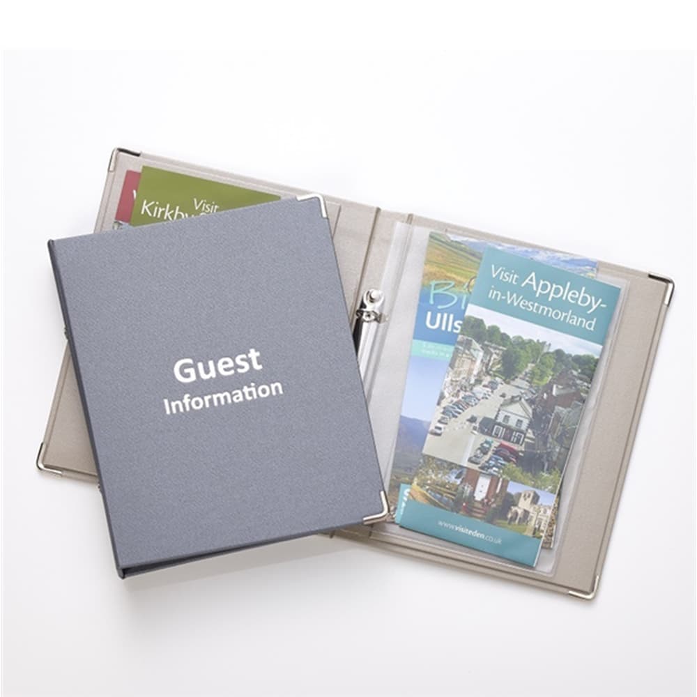 Hotel Guest Room guest information folders