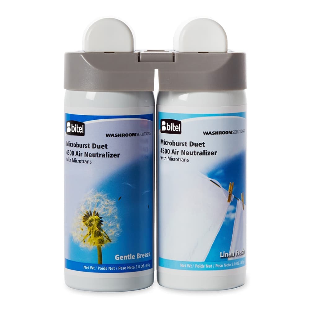 Rubbermaid Commercial Products Microburst Duet Odor Control Refill, 4 Oz., Gentle Breeze-Linen Fresh