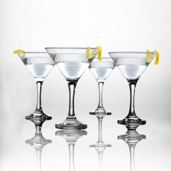 Decent Martinis vodka cocktail glasses