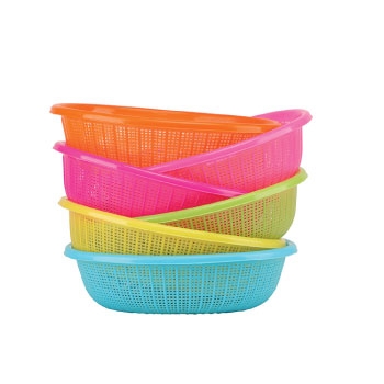 Oval Shape Plastic Kitchen Use Basket Strainer