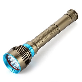 High power 7x-XM-L-L2-LED Submarine Flashlight Torch