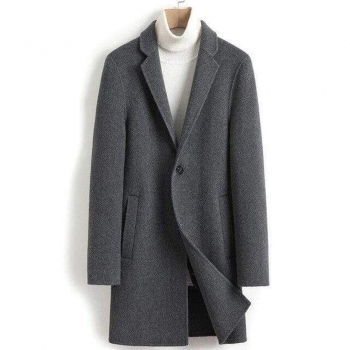 Cashmere or Wool Trench Blazer Coat