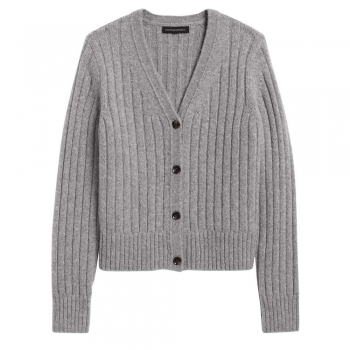 Long Sleeves Ribbed Cardigan Sweaters