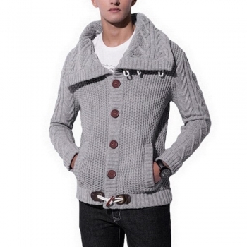 Big Collar Cardigan for Men